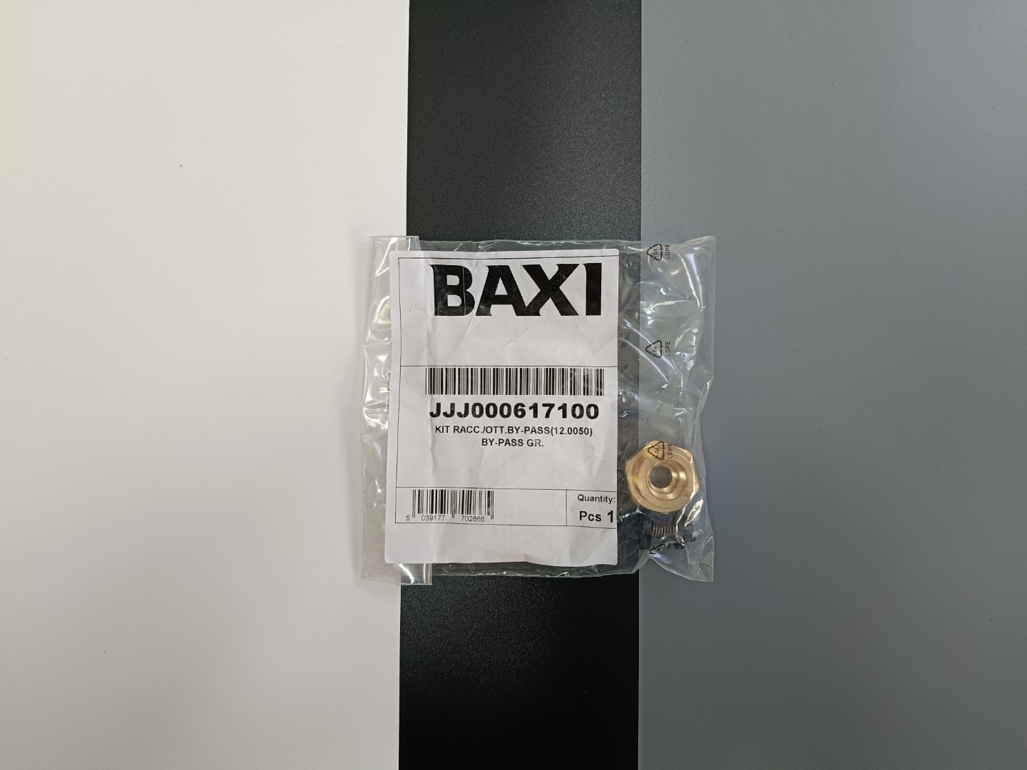 Бай-пасс в сборе для котла Baxi 617100